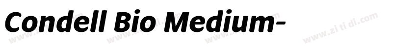 Condell Bio Medium字体转换